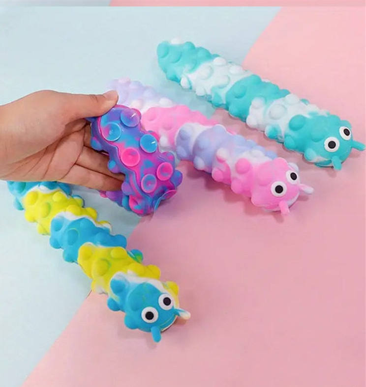 China 3D Silicone Squeeze Anti-Pressure Popper Sensory Toys Relax and Pressure Relief Squido Pop Fidget Toy for Kids and Adults