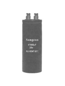 Songcon RU Series 350 ~ 450V 1000 ~ 20000UF 85 ℃ 2000H Condensador electrolítico de aluminio con tornillo de alta calidad de Songcon - Product Image 2
