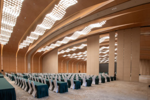 Hệ thống vách ngăn di động bằng gỗ thiết kế hiện đại siêu lớn, vách ngăn gấp cho phòng hội nghị, hội trường tiệc, nhà máy trực tiếp - Product Image 5