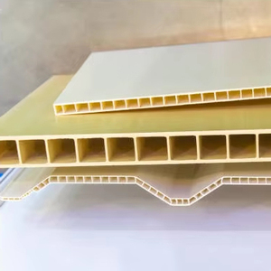 Vente en gros Panneaux de plafond imperméables en WPC Co-extrusion UV Bois naturel <span class=keywords><strong>PVC</strong></span> brossé Toit et mur Bois naturel Plafond en plastique - Product Image 4