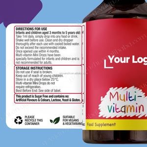 OEM Sugar Free Organic Multimineral Toddler Multivitamínico Líquido Gotas para Crianças Suporte Imunológico - Product Image 6