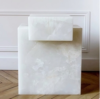 SW STONE Table basse d'appoint moderne en marbre rose Onyx avec socle personnalisé prix d'usine maison meubles en pierre pour salon Villa
