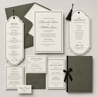 Invitaciones de Boda Personalizadas con Grabado en Relieve, Venta al Por Mayor, Entrega Rápida para Empresas