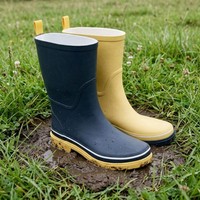 Bottes de pluie en caoutchouc pour femmes, mi-mollet, légères, antidérapantes, imperméables, tailles EU/US, couleur OEM, été/hiver