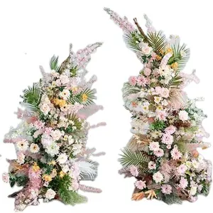 Customized Artificial Flower Wedding Arches Suitable for Commercial Window Decoration on Wedding Stages