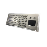 Teclado Táctil Metálico a Prueba de Polvo con Certificado CE, Acero Inoxidable 304, USB/PS2, 79 Teclas, Montaje en Panel Frontal