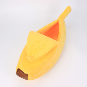 OEM und ODM Kreatives Cartoon-Bananen-Luxus-Haustierbett Waschbar Ganzjährig Universell für Hunde und Katzen für Welpen - Product Image 2