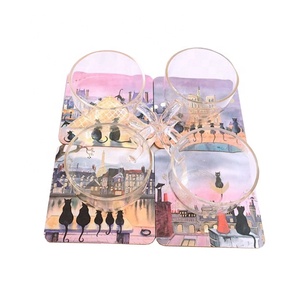 Custom Personality Design Cork coaster with Tin Box Packing