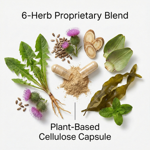 Capsules de détoxification et de réparation du foie pour adultes, nettoyage en profondeur des cellules hépatiques, réparation, ingrédients végétaux entièrement naturels, sans gluten, végétarien, GMP - Product Image 2