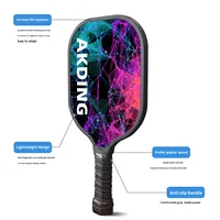 Ensemble de raquettes de pickleball en bois de peuplier écologiques pour adultes et enfants, poids 735 g, longueur 40 cm, certifié USAPA, équipement d'extérieur
