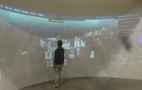 Système de projection murale interactive unique à 360 degrés, projecteur immersif mural/sol, projection immersive en tunnel 3D