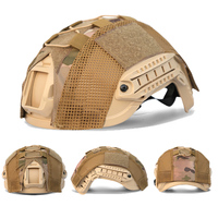 Demi-casque tactique d'extérieur, camouflage respirant, casque de protection adapté à l'entraînement et à la protection en extérieur