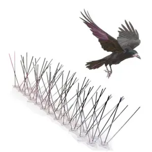 हेबै स्टेनलेस स्टील कबूतर के spikes प्लास्टिक पक्षी spikes 5m/10pcs पक्षी spikes स्टेनलेस स्टील