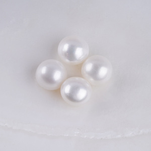Perles de Zhuji en gros, perles d'eau douce de 10-11 mm, forme bouton, assorties, perles en vrac pour la fabrication de boucles d'oreilles, matériau plat pour le bricolage - Product Image 4
