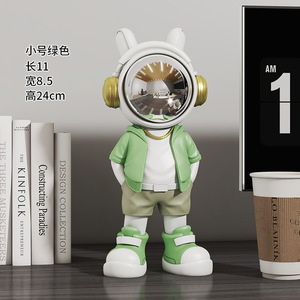Spaceman Statue Astronaute Figurine Sculpture Résine Spaceman Modèle Ornement Maison Bureau Bureau Décoration De Table - Product Image 6