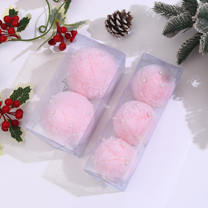 White <b>Christmas</b> Ornaments <b>Christmas</b> Fur Ornaments Pom Pom Balls Xmas Hanging Decor Fluffy <b>Christmas</b> Ornaments for Xmas - Product Image 5