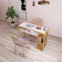 Plus Design Moderne style mode Nouveaux modèles verre trempé meubles de charge sans fil Salon de beauté Manucure Nail table