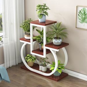Étagère de pot de fleur en fer multicouche moderne support de succulentes en métal créatif pour le salon baie vitrée support de pothos peu encombrant - Product Image 4