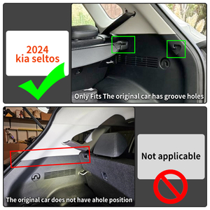 Retractable Trunk <strong>Cargo</strong> <strong>Cover</strong> for KIA Seltos 2024 Leather Interior Accessories for Auto - Product Image 2
