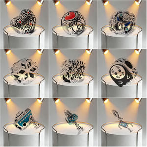 <span class=keywords><strong>Pulsera</strong></span> de Plata Pura 925, Lámpara de Aladino, Alfombra Mágica, Bola de Cristal, Alas de Murciélago, Colgante Mágico en Forma de Corazón, Collar de Cuentas DIY - Product Image 3