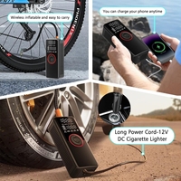 Durable Portable Plastic Electric Tire Inflator with 150PSi Capacity and LED Digital Display for Tough Job Sites & Off-Road Use