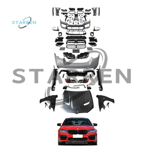 Parachoques de coche de nuevo diseño 2011-2017, serie 5 F10 F18, actualización a G30 G38 Lci G30lci <span class=keywords><strong>2022</strong></span> <span class=keywords><strong>M5</strong></span> <span class=keywords><strong>CS</strong></span>, Kit de carrocería de estilo de capó para <span class=keywords><strong>Bmw</strong></span> - Product Image 1