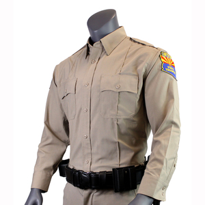 Chemise uniforme à manches longues <span class=keywords><strong>de</strong></span> classe A approuvée par <span class=keywords><strong>la</strong></span> DPS, tissu <span class=keywords><strong>de</strong></span> qualité supérieure, poignets ajustables, chemise professionnelle pour les forces <span class=keywords><strong>de</strong></span> l'ordre - Product Image 2