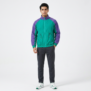 Finer Threads Top Selling Unique Design <b>Men's</b> Hooded Windbreaker <b>Jacket</b> High Top Custom Canvas Breathable <b>Long</b> Sleeved Front - Product Image 1