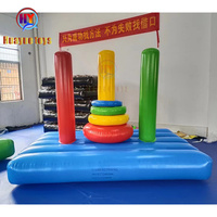 Tour gonflable intéressante de Hanoi en matériau pvc pour l'excellence, jeux gonflables de construction d'équipe, équipement de sport gonflable