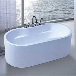 Bañera de hidromasaje con forma ovalada, diseño moderno, simple, para interiores, bajo precio