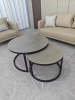 Mobilier de Salon Deux Tailles Nouveau Design Table Basse Ronde d'Appoint en Promotion