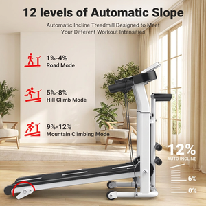 Tapis de course compact personnalisable pour intérieur, silencieux, idéal pour le bureau et le fitness - Product Image 5