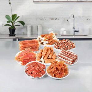 Friandises séchées pour chats et poulets en gros d'usine - Riches en protéines, sans céréales, pour la santé des dents, de la peau et du pelage, formes variées (Donut tranché) - Product Image 1