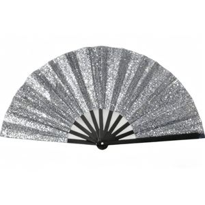 Éventails à paillettes personnalisés pour festival de musique, éventails pliants irisés brillants pour fête avec logo personnalisé pour événements et cadeaux - Product Image 1