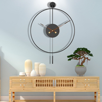 60X92CM con Péndulo Dropshipping nuevo 2025 reloj colgante grande moderno reloj de pared de Metal decorativo decoración del hogar para la venta DDP
