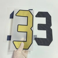Impression personnalisée en gros de lettres, motifs plastisol, autocollants, logos, transferts thermocollants, numéros pour maillots de football, t-shirts et vêtements