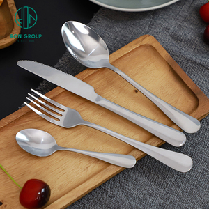 Thân Thiện Với Môi Bạc 304 Thép Không Gỉ Đồ Ăn Dao Muỗng Nĩa Bộ Đám Cưới Đảng Khách Sạn Nhà Hàng Bữa Ăn Tối Dao Kéo Flatware - Product Image 1