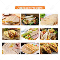 Ligne de production de tortillas entièrement automatique Tortla avec moteur, capacité de 70 pièces/min et 120 kg/h, qualité industrielle, garantie 1 an