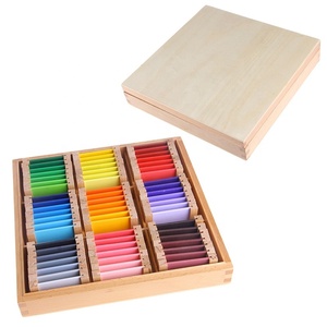 <span class=keywords><strong>Matériel</strong></span> sensoriel Montessori, boîte de tablettes d'apprentissage des couleurs, jouet en bois pour la maternelle, <span class=keywords><strong>matériel</strong></span> éducatif Montessori - Product Image 2