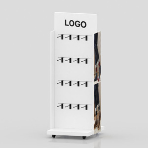 Tùy chỉnh đôi bên sàn sock hiển thị bằng gỗ đứng MDF vớ Rack hiển thị với Hooks - Product Image 2