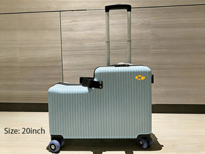 <span class=keywords><strong>Valise</strong></span> à roulettes pour enfants, bagage cabine ABS, <span class=keywords><strong>valise</strong></span> de voyage personnalisée pour enfant 18'', sac de voyage pliable avec pédales, <span class=keywords><strong>valise</strong></span> légère en PC, OEM - Product Image 3