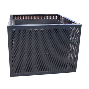 Macetas de malla de acero para patio al aire libre, jardín, parque, jarrón de hierro, maceta, contenedor <span class=keywords><strong>exterior</strong></span>, calle, metal decorativo, caja grande para plantas - Product Image 3