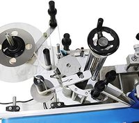 MT-100 étiqueteuse automatique de bouteilles rondes pour le vin, compte-gouttes, applicateur d'autocollant de table de bouteilles de boissons norme CE