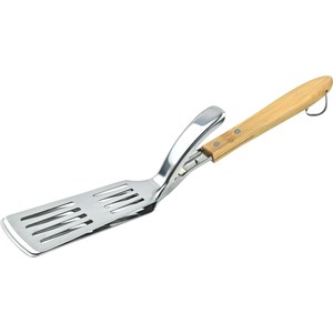 Pinzas y Espátula 2 en 1 de Acero Inoxidable con Mango de Madera para Asar a la Parrilla en la Cocina - Product Image 6