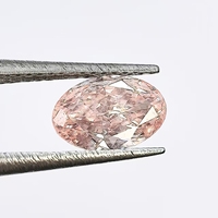 Diamant synthétique certifié CVD HPHT IGI 1CT 2CT personnalisé de forme fantaisie rose clair en vrac cultivé en laboratoire