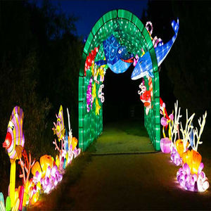 Animal Tema de Carnaval de iluminación-lantern para venta/el salto del dragón del <span class=keywords><strong>milenio</strong></span> linterna - Product Image 2