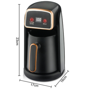 Cafetera Turca de Acero Inoxidable de 600W, Estilo Europeo, Capacidad de 300ml, Control Preciso de Temperatura, Pantalla LED Digital, Multiusos - Product Image 5