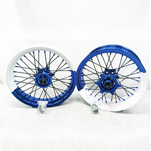 Juego de Ruedas Supermoto de Aluminio de 17 Pulgadas, Dos Colores, <span class=keywords><strong>Precio</strong></span> de Fábrica, Accesorios para <span class=keywords><strong>EXC</strong></span> SXF / Stark Varg - Product Image 2