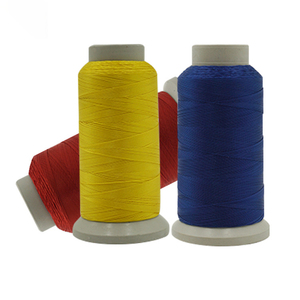 Patrón teñido de hilo de coser unido de nailon de 100% poliéster ecológico de alta resistencia para aplicación de ropa - Product Image 1