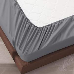 綿100% 通気性抜群 キング・クイーン・ツインサイズ ポリコットン フルサイズ フィットシーツ ホテル・病院用 - Product Image 3